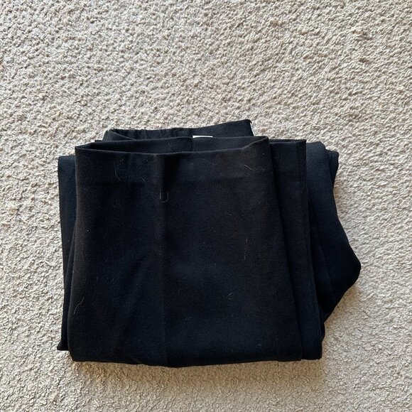 LL Bean Pants Womens 14 (32x30) Vtg USA Wool Black Pleated Front Tapered Leg - Picture 14 of 14